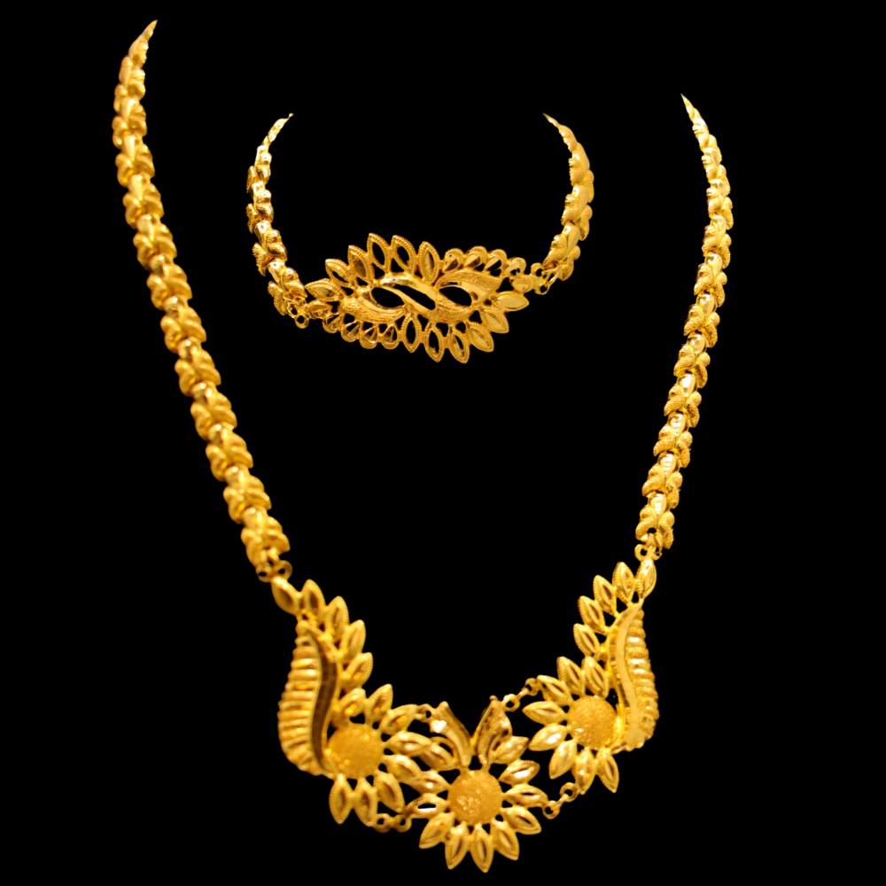 21K Gold Necklace Set